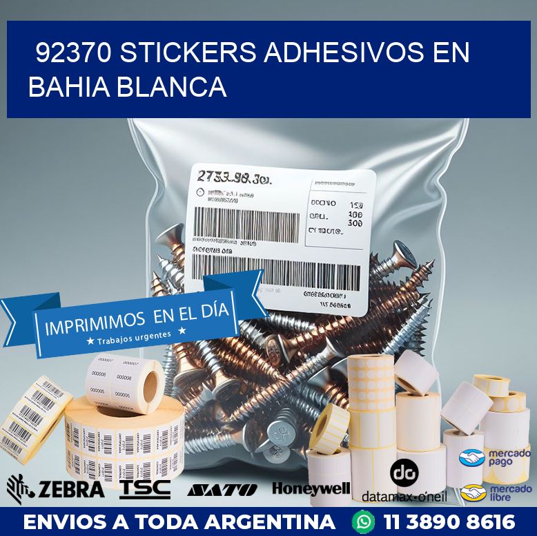 92370 STICKERS ADHESIVOS EN BAHIA BLANCA