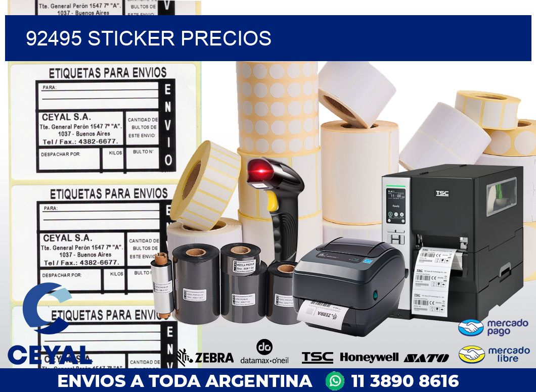 92495 STICKER PRECIOS