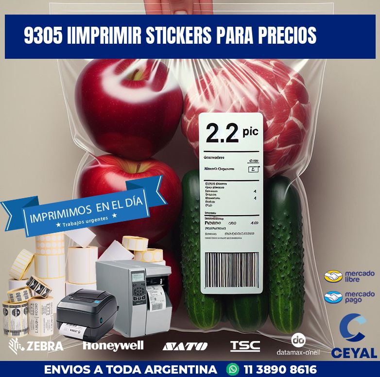 9305 IIMPRIMIR STICKERS PARA PRECIOS