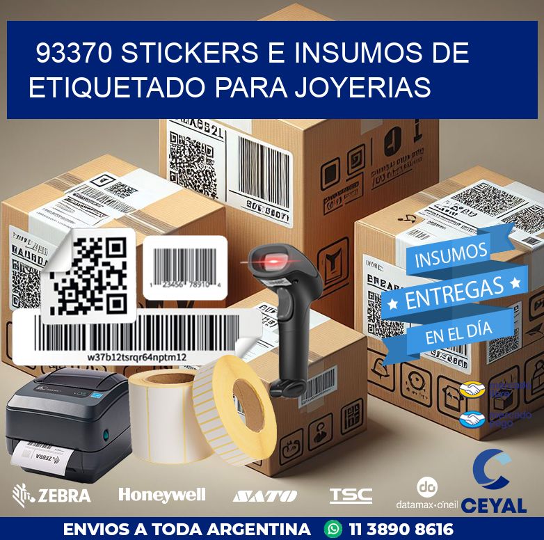 93370 STICKERS E INSUMOS DE ETIQUETADO PARA JOYERIAS