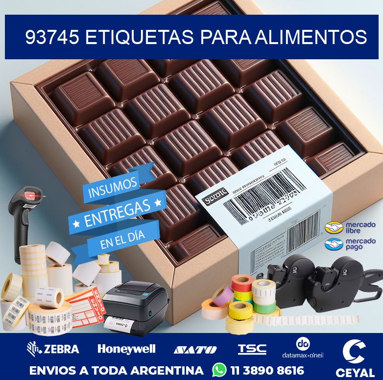 93745 ETIQUETAS PARA ALIMENTOS