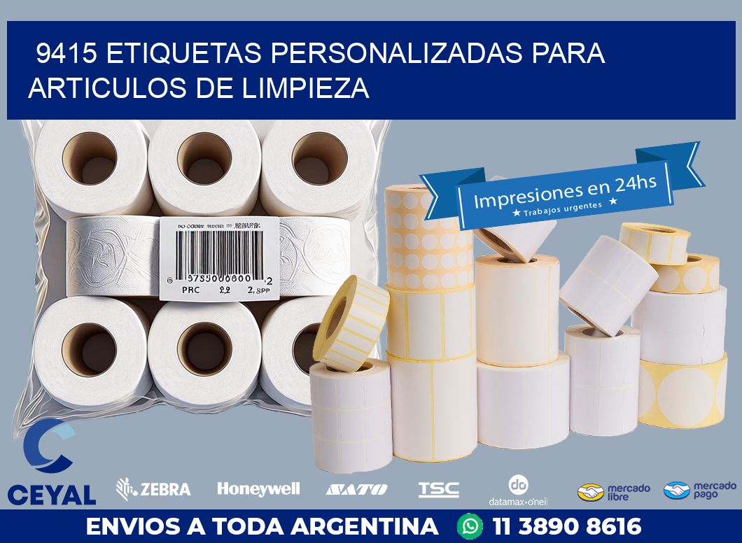 9415 ETIQUETAS PERSONALIZADAS PARA ARTICULOS DE LIMPIEZA