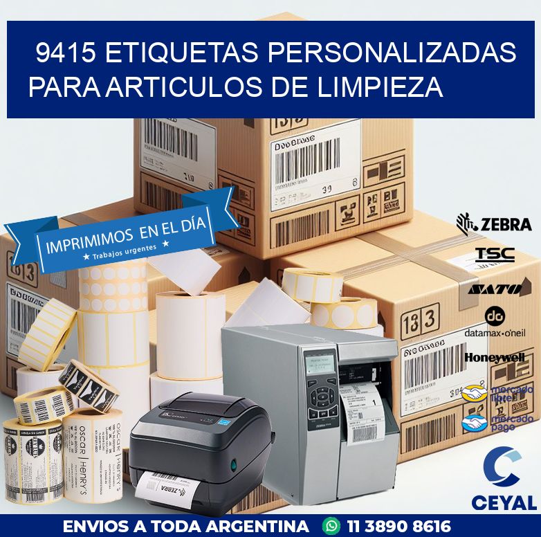 9415 ETIQUETAS PERSONALIZADAS PARA ARTICULOS DE LIMPIEZA