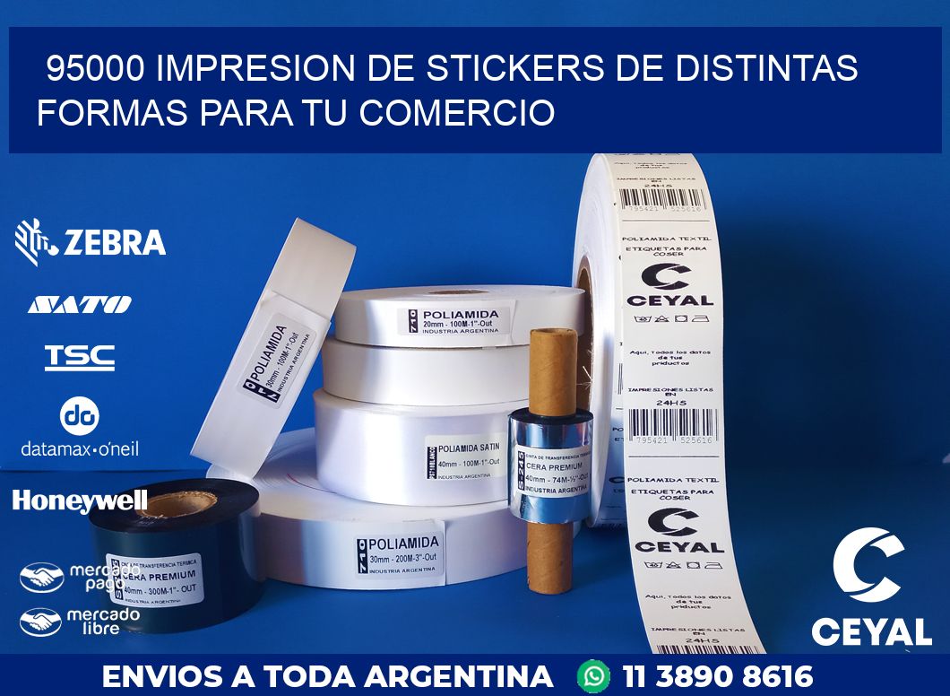 95000 IMPRESION DE STICKERS DE DISTINTAS FORMAS PARA TU COMERCIO