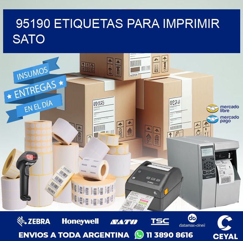 95190 ETIQUETAS PARA IMPRIMIR SATO