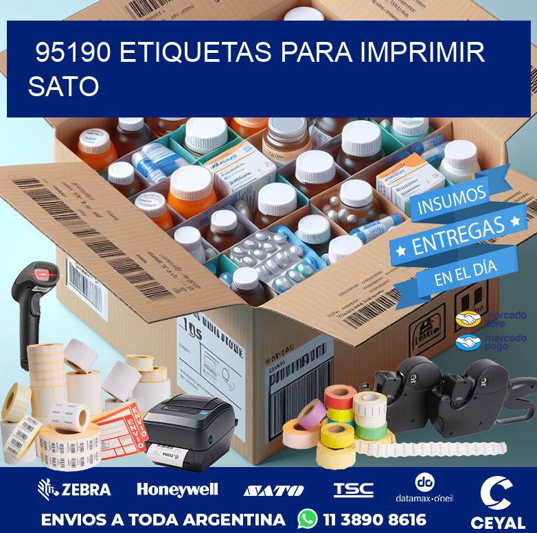 95190 ETIQUETAS PARA IMPRIMIR SATO