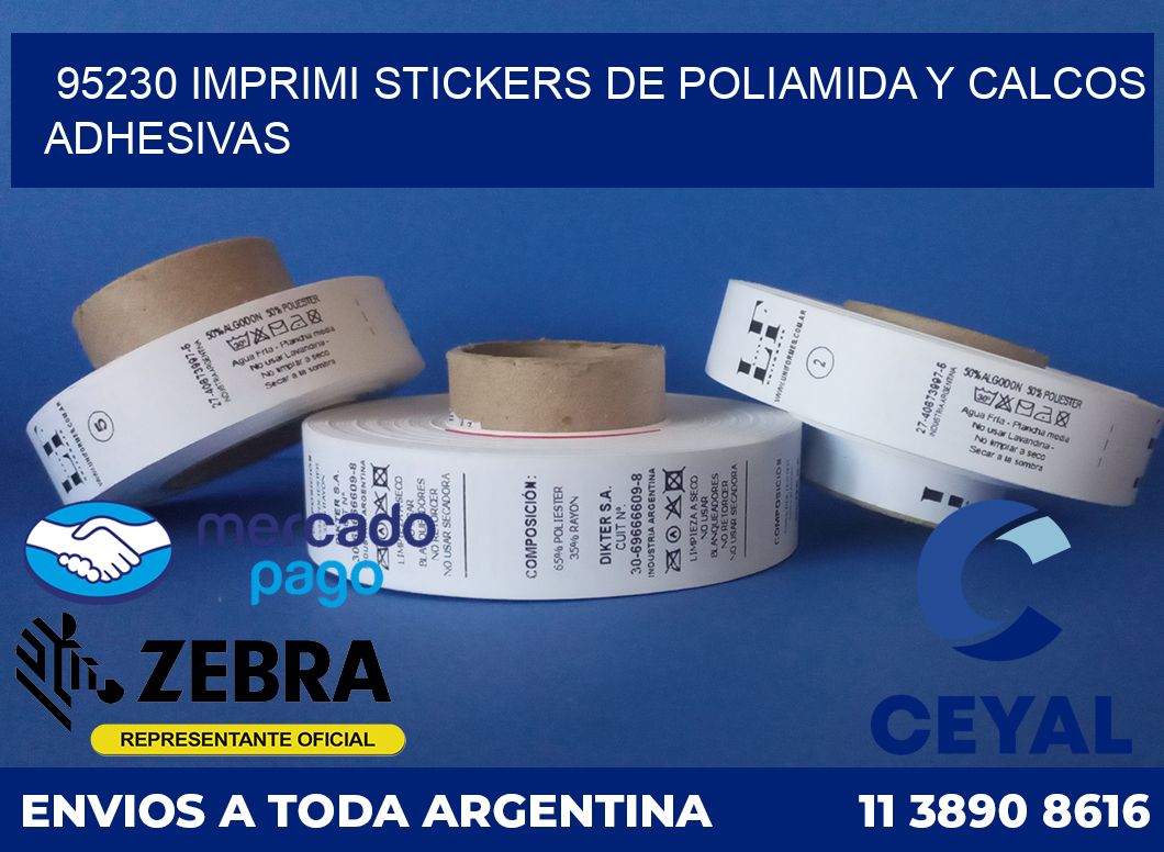 95230 IMPRIMI STICKERS DE POLIAMIDA Y CALCOS ADHESIVAS