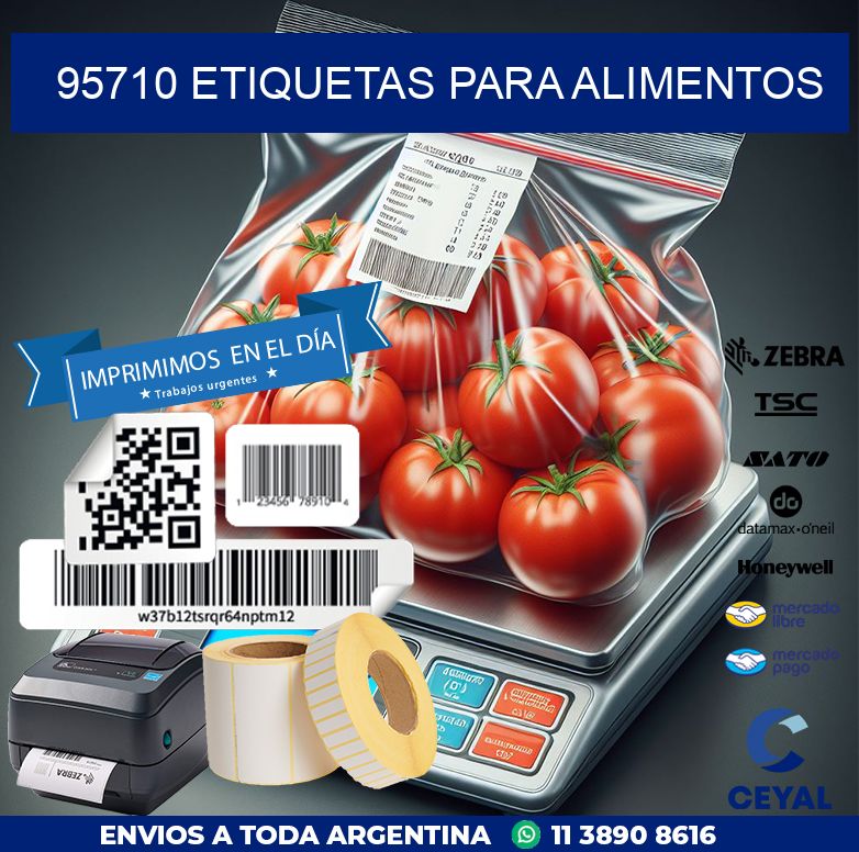 95710 ETIQUETAS PARA ALIMENTOS
