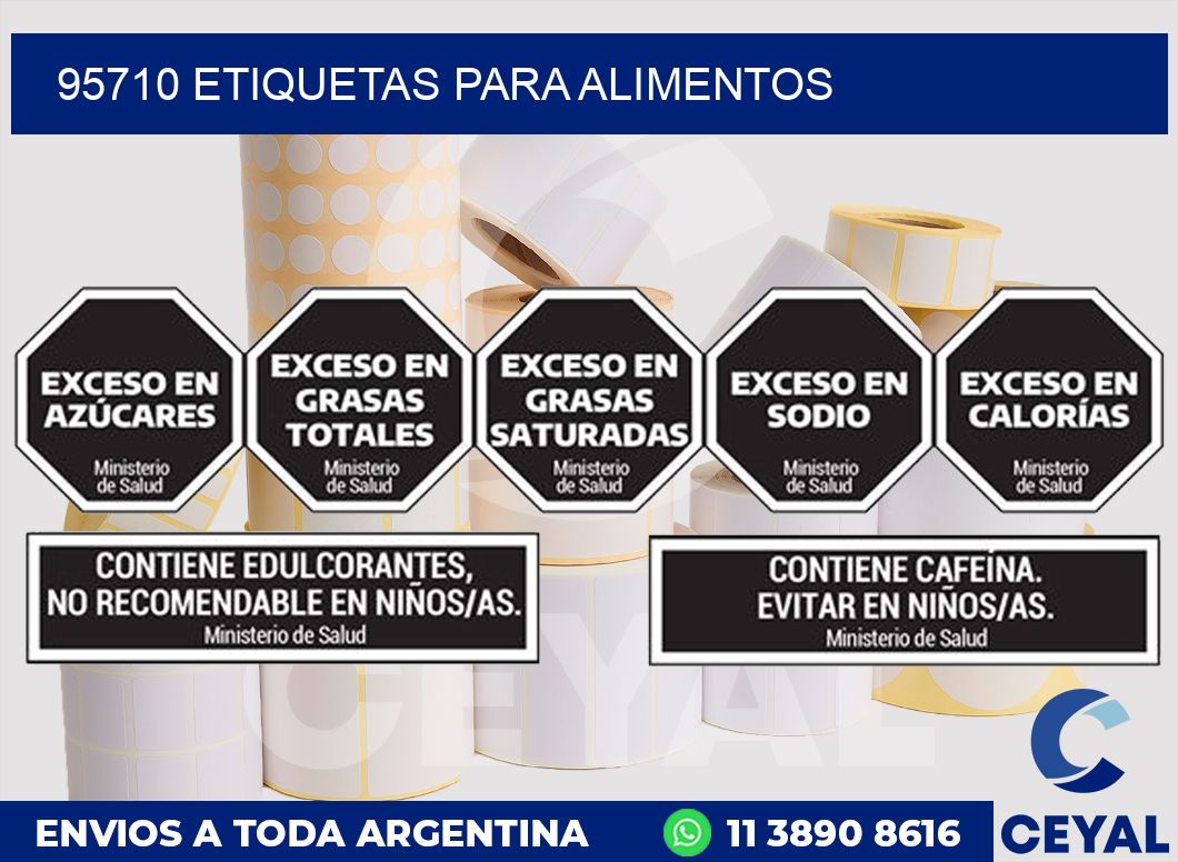 95710 ETIQUETAS PARA ALIMENTOS