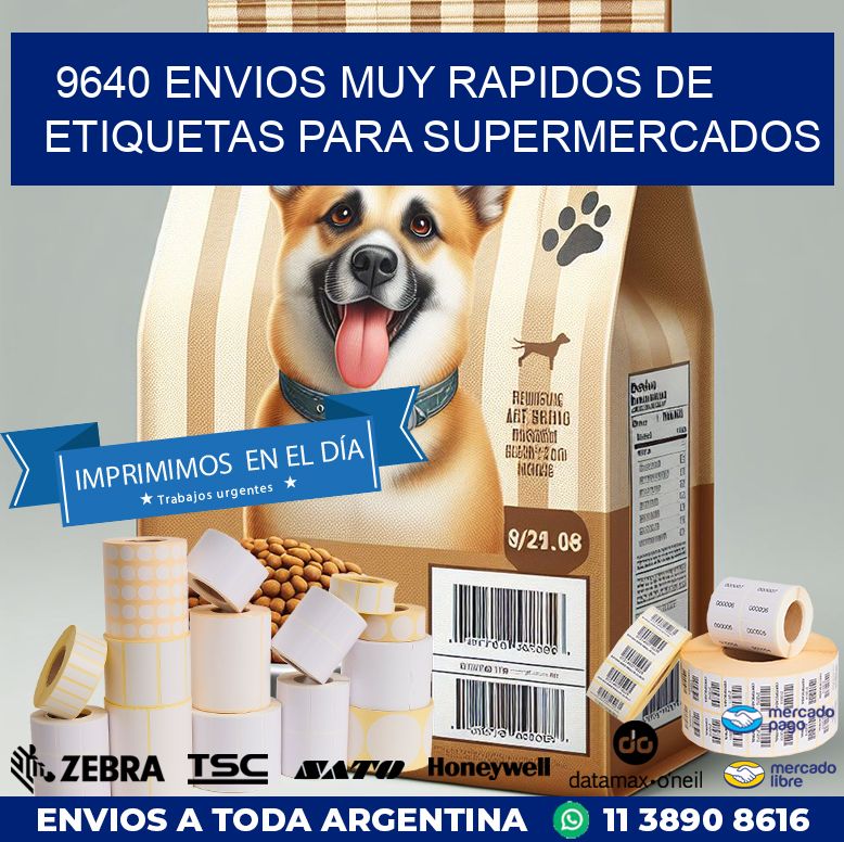 9640 ENVIOS MUY RAPIDOS DE ETIQUETAS PARA SUPERMERCADOS