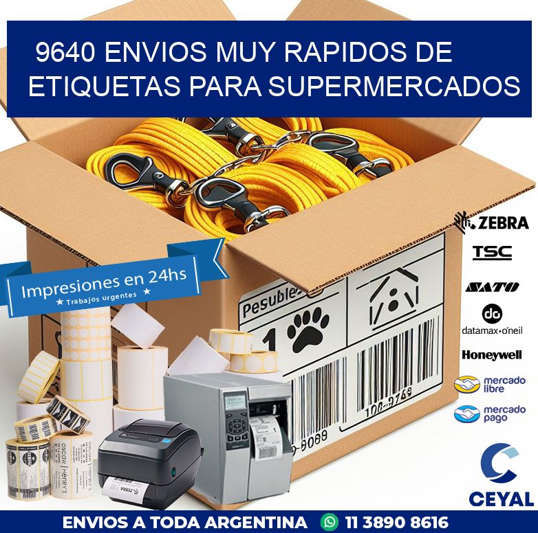 9640 ENVIOS MUY RAPIDOS DE ETIQUETAS PARA SUPERMERCADOS