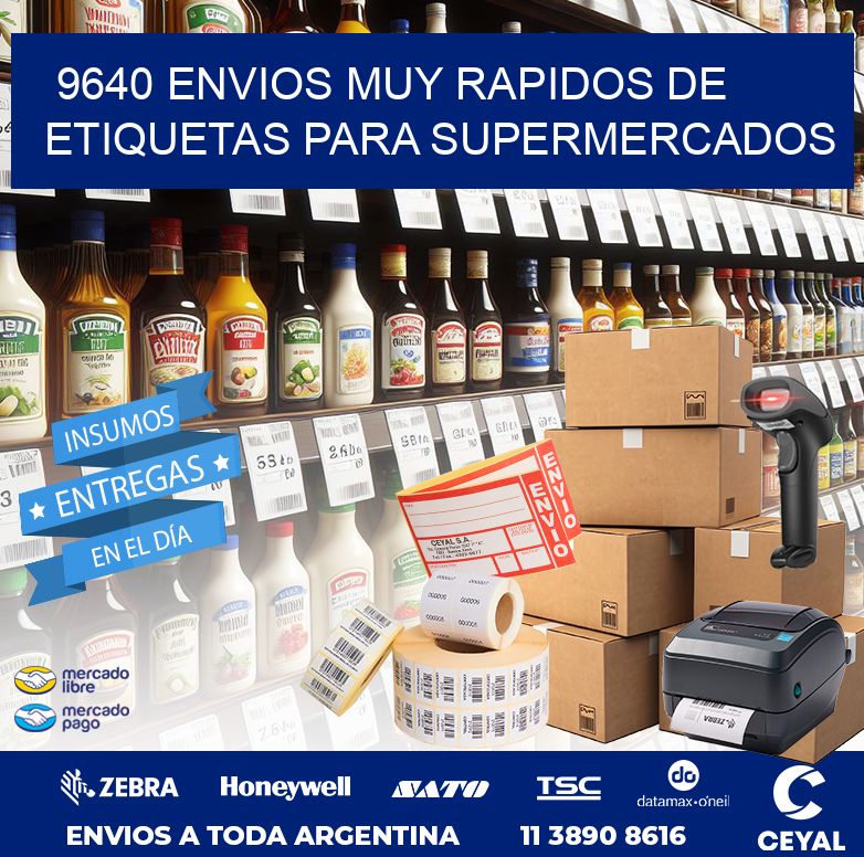 9640 ENVIOS MUY RAPIDOS DE ETIQUETAS PARA SUPERMERCADOS