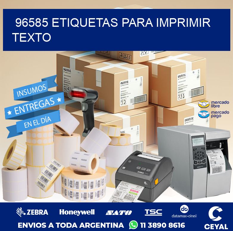 96585 ETIQUETAS PARA IMPRIMIR TEXTO
