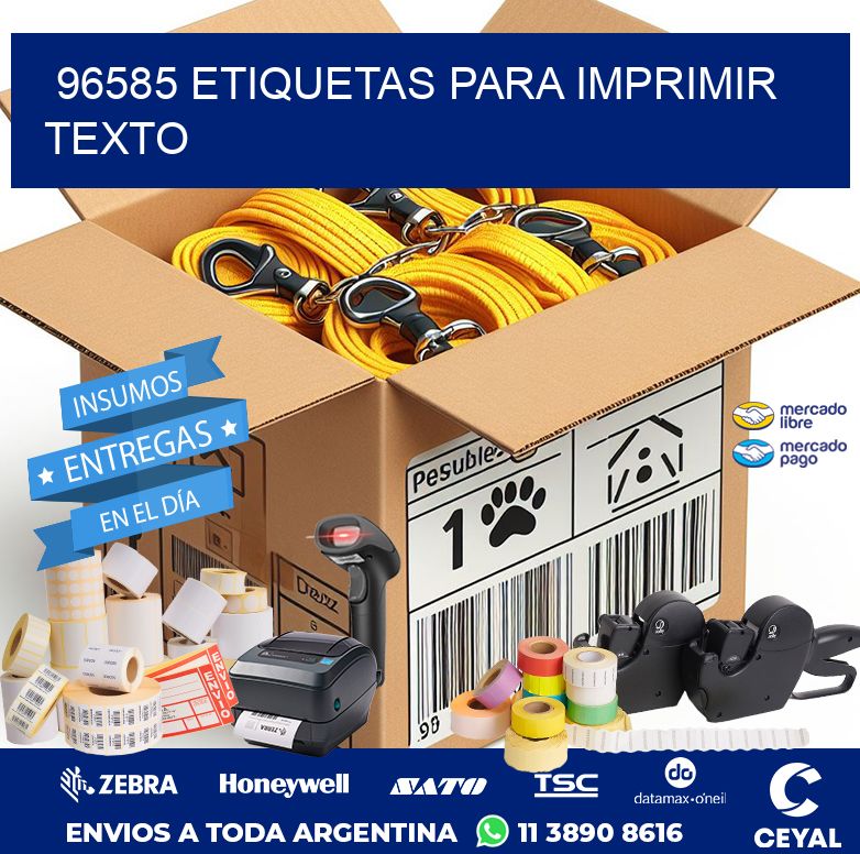 96585 ETIQUETAS PARA IMPRIMIR TEXTO