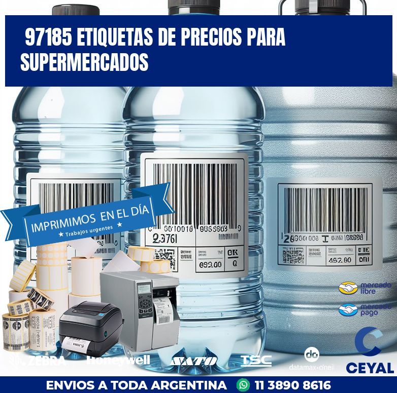 97185 ETIQUETAS DE PRECIOS PARA SUPERMERCADOS