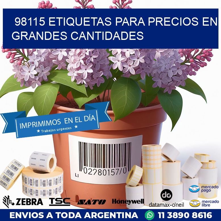 98115 ETIQUETAS PARA PRECIOS EN GRANDES CANTIDADES