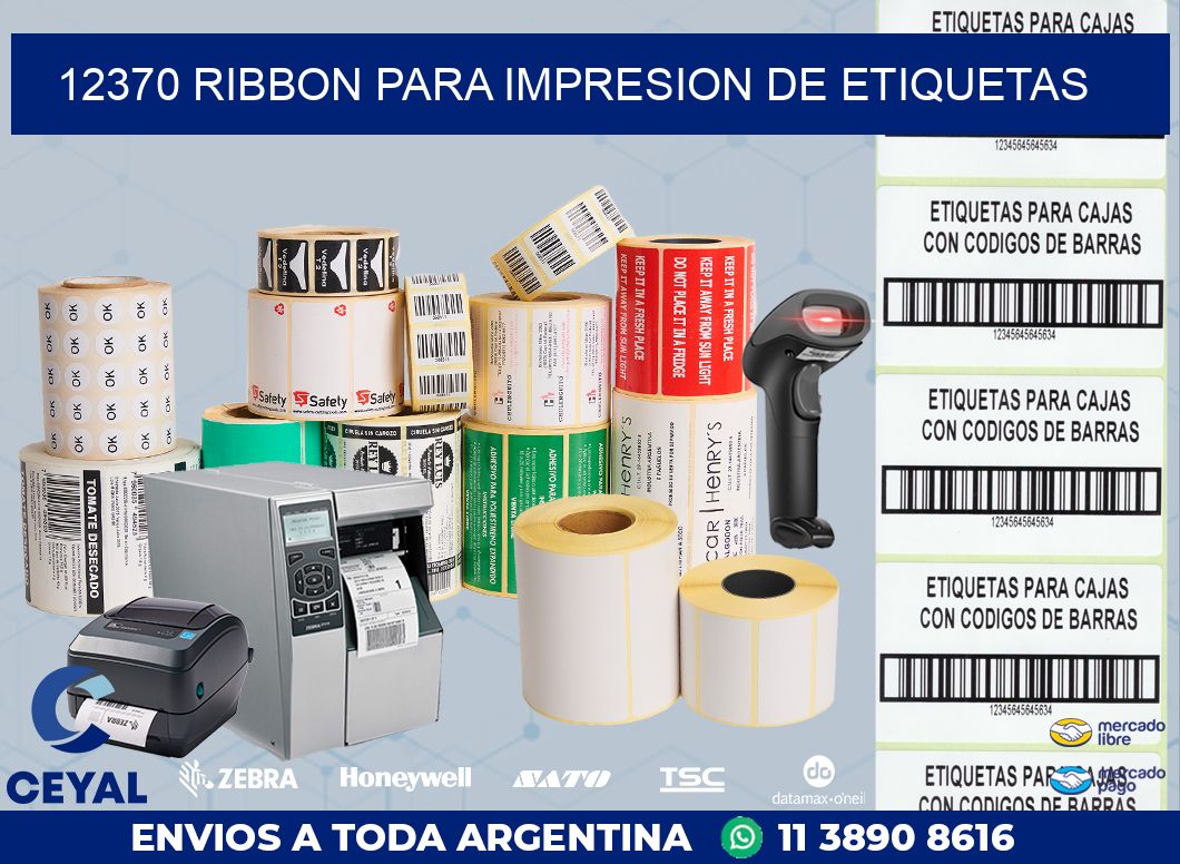 12370 RIBBON PARA IMPRESION DE ETIQUETAS