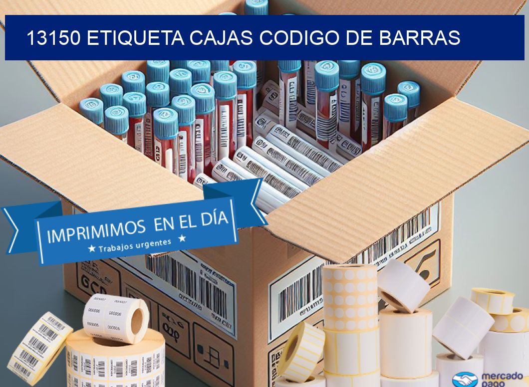 13150 etiqueta cajas codigo de barras