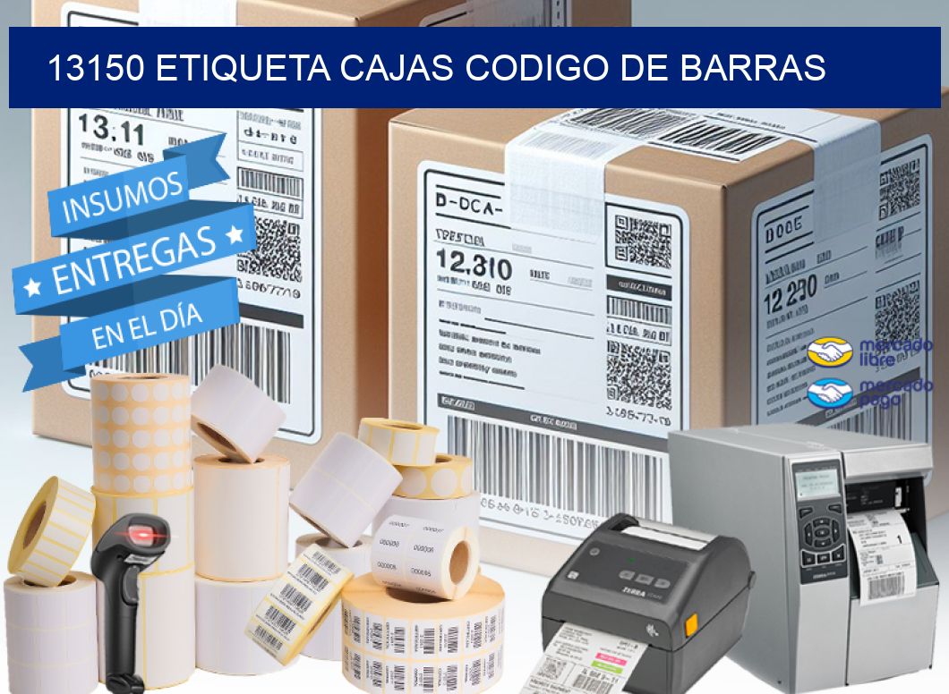 13150 etiqueta cajas codigo de barras