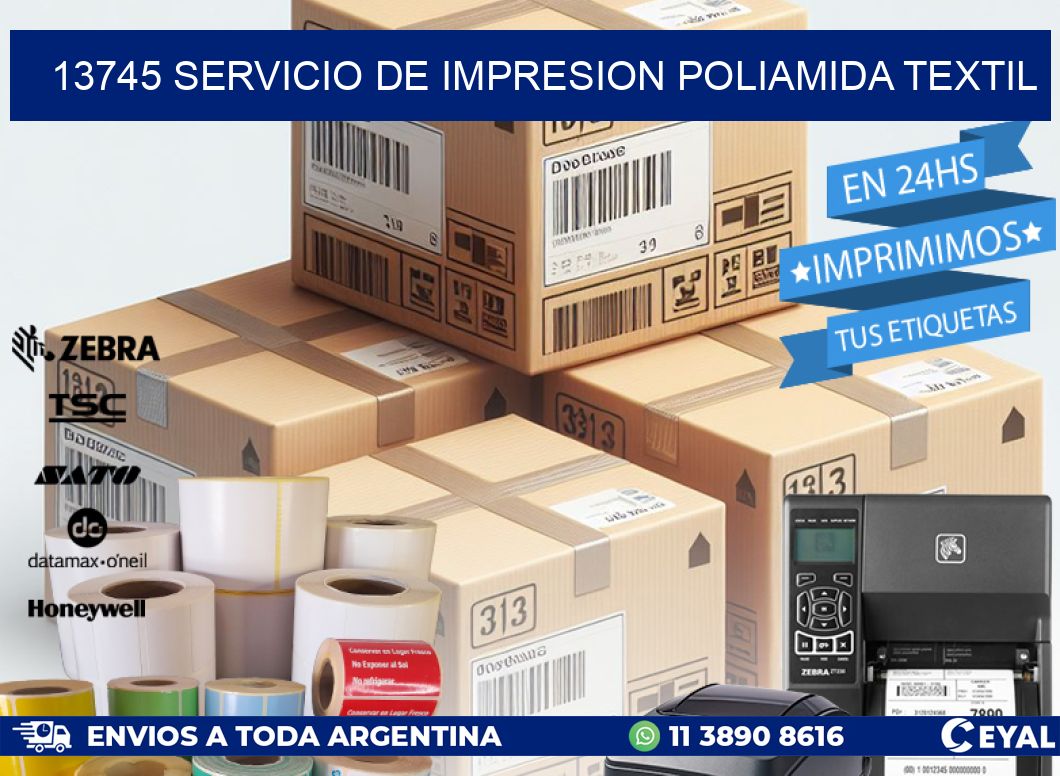 13745 SERVICIO DE IMPRESION POLIAMIDA TEXTIL