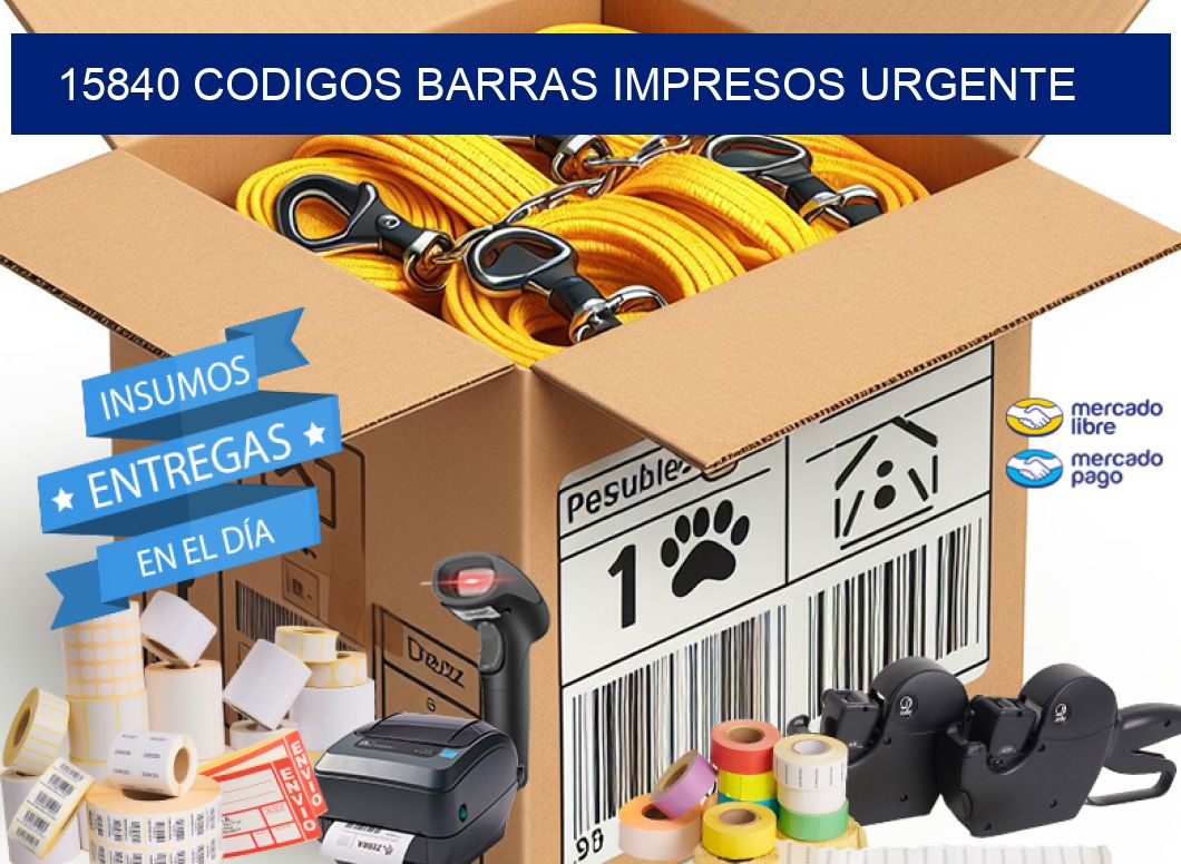 15840 CODIGOS BARRAS IMPRESOS URGENTE