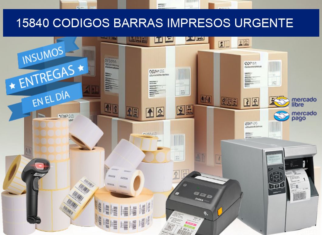 15840 CODIGOS BARRAS IMPRESOS URGENTE