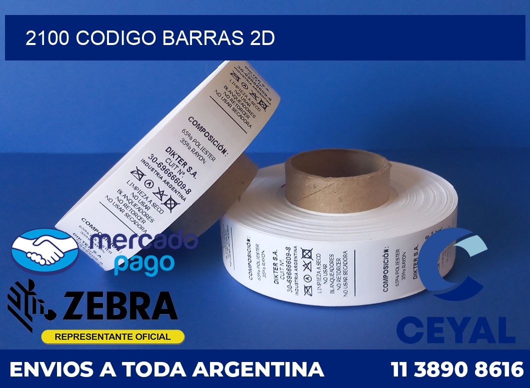 2100 CODIGO BARRAS 2D