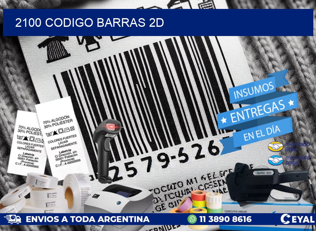 2100 CODIGO BARRAS 2D