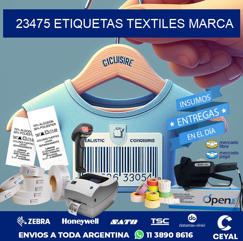 23475 ETIQUETAS TEXTILES MARCA
