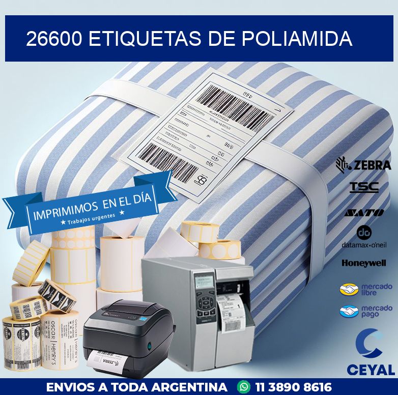 26600 ETIQUETAS DE POLIAMIDA