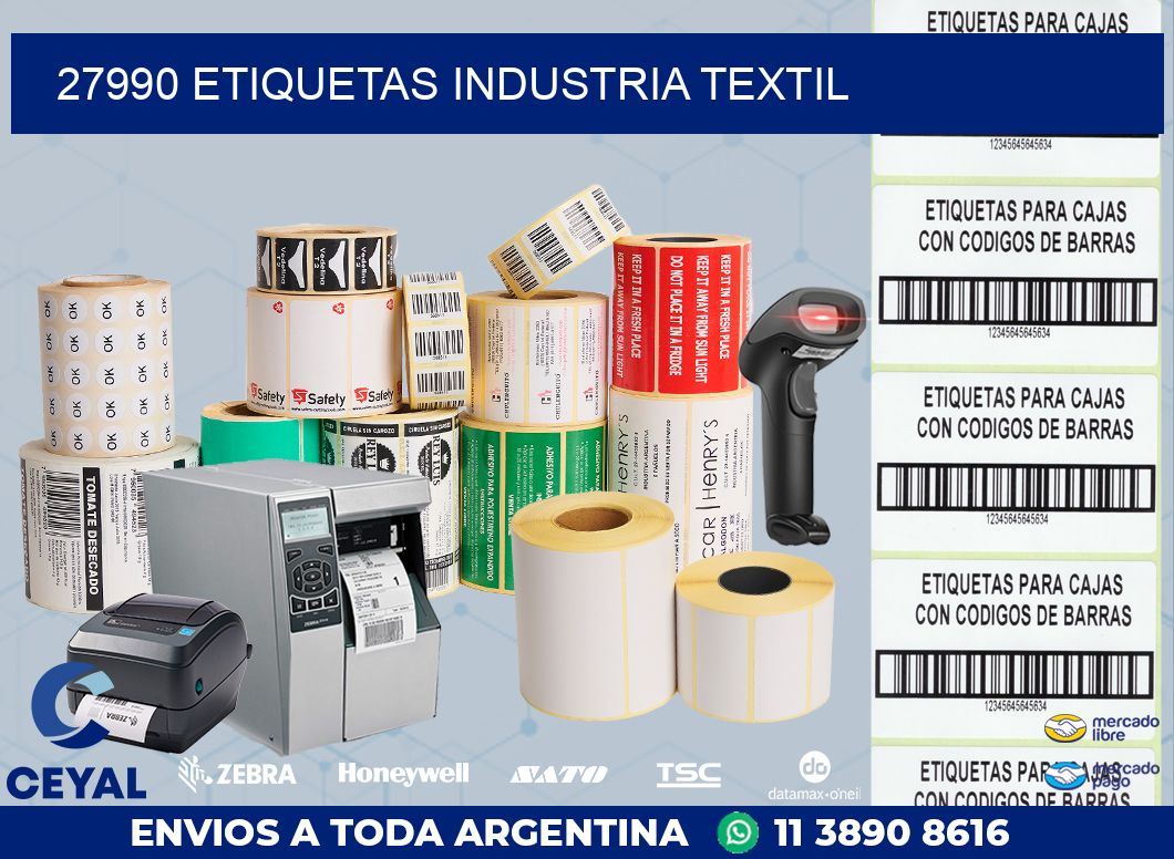 27990 ETIQUETAS INDUSTRIA TEXTIL