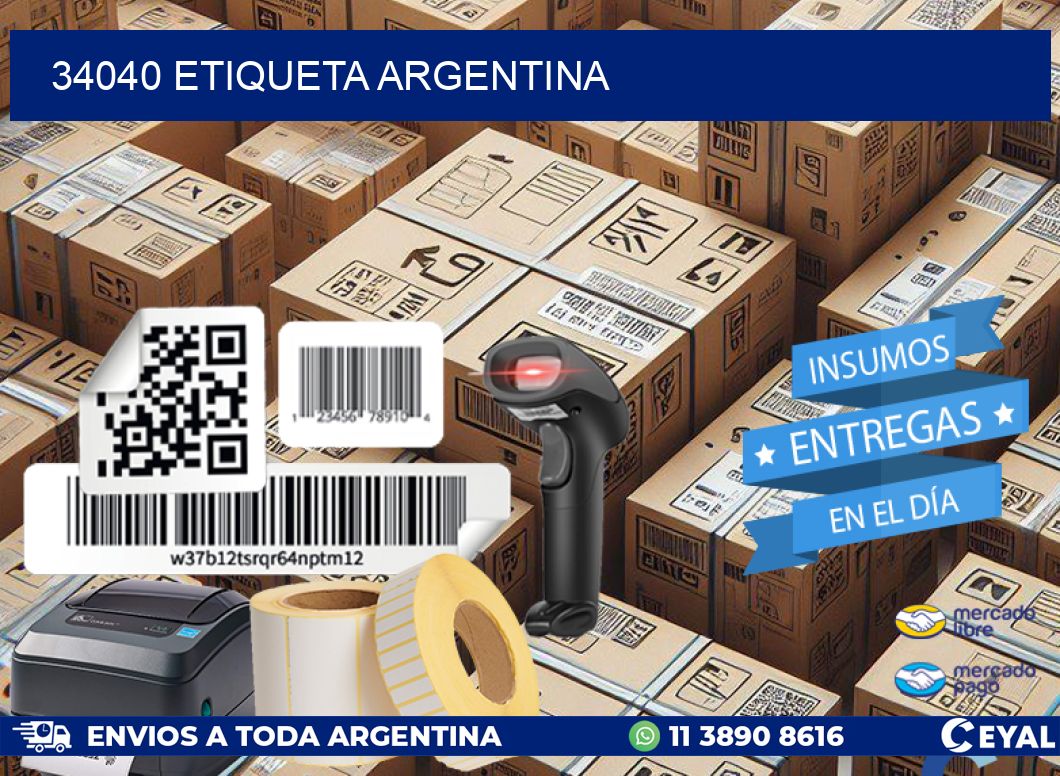 34040 ETIQUETA ARGENTINA