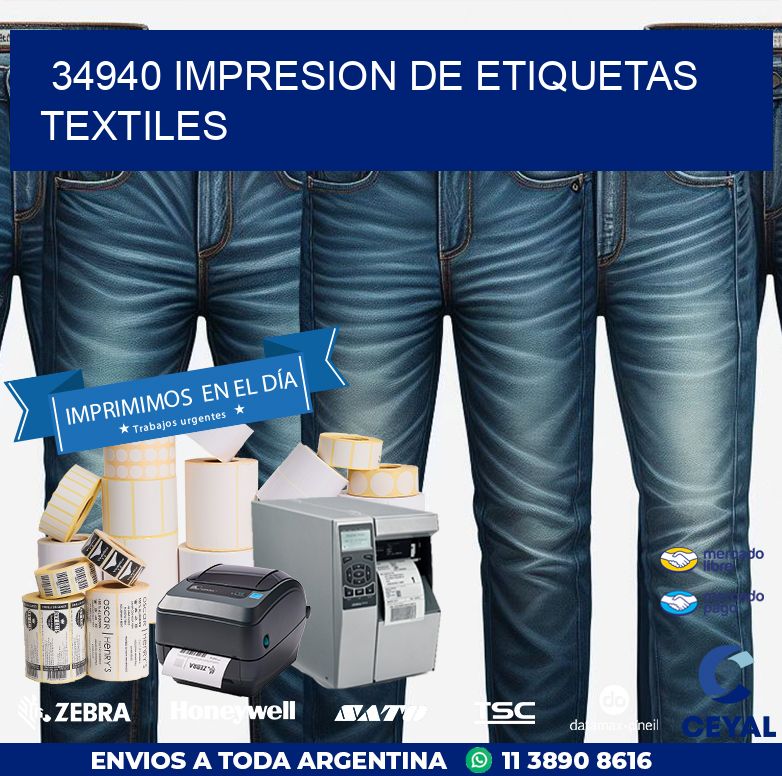 34940 IMPRESION DE ETIQUETAS TEXTILES