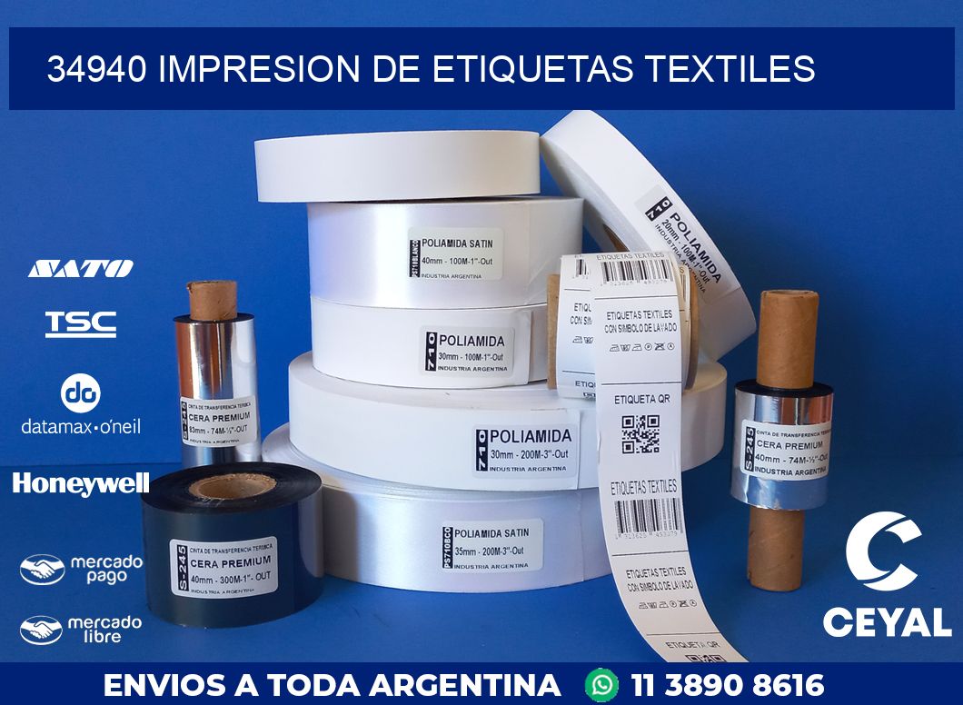 34940 IMPRESION DE ETIQUETAS TEXTILES