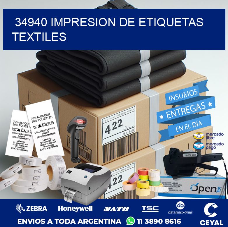 34940 IMPRESION DE ETIQUETAS TEXTILES