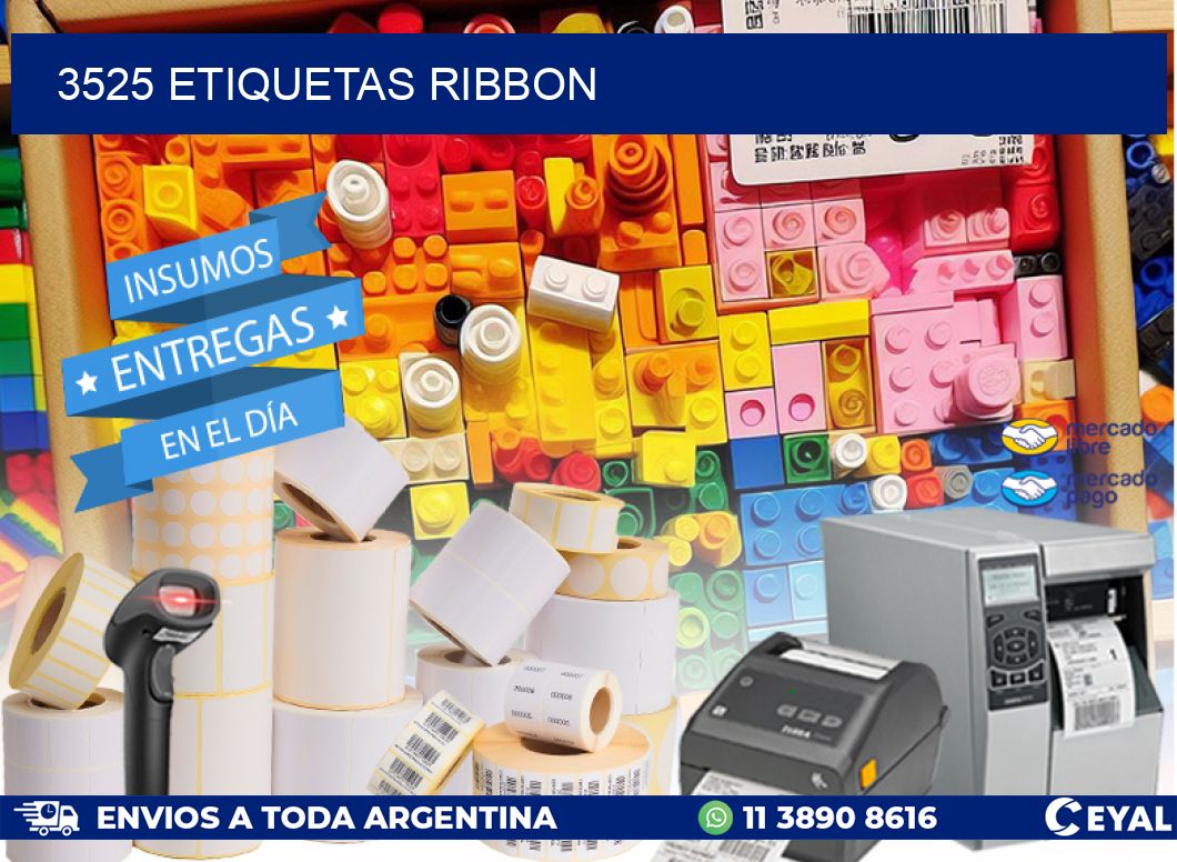 3525 ETIQUETAS RIBBON