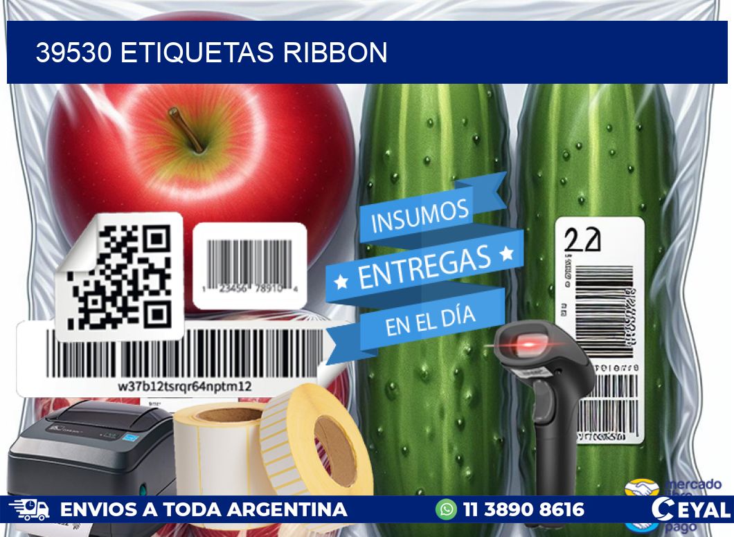 39530 ETIQUETAS RIBBON