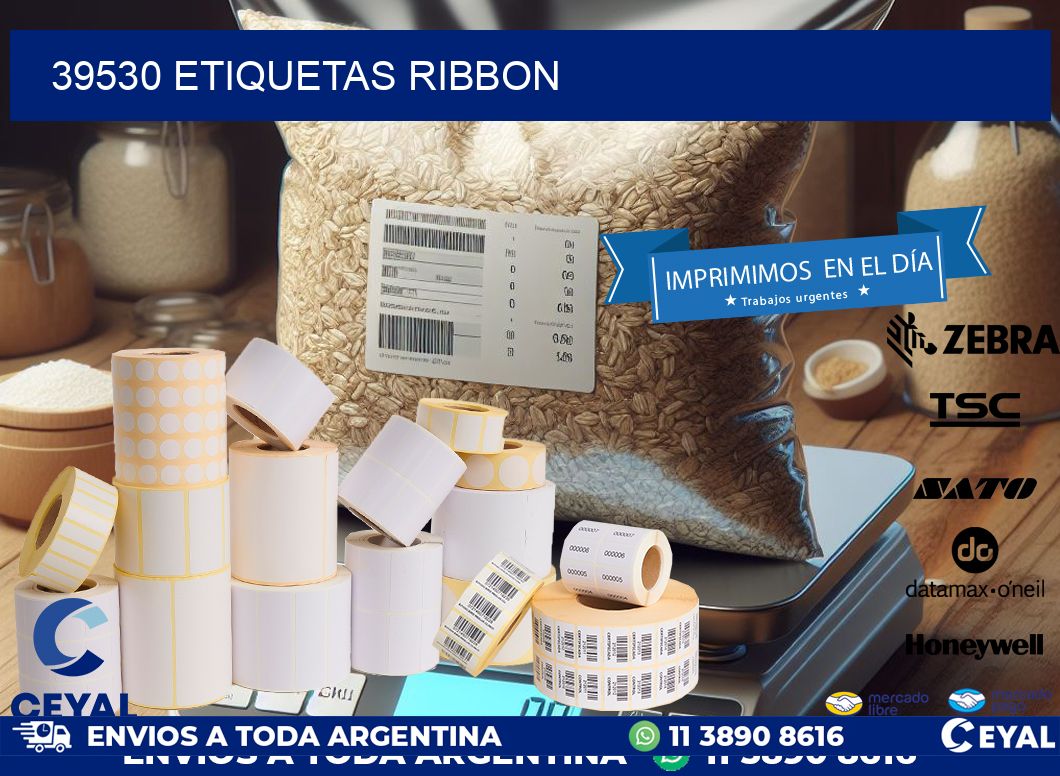 39530 ETIQUETAS RIBBON