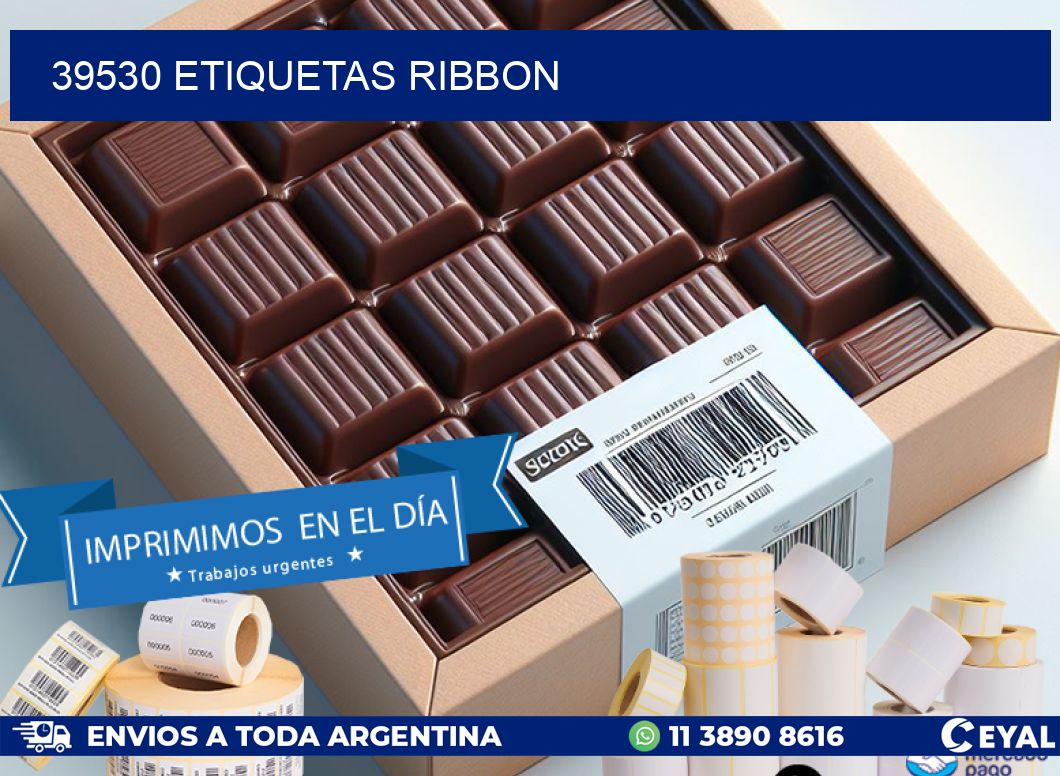 39530 ETIQUETAS RIBBON