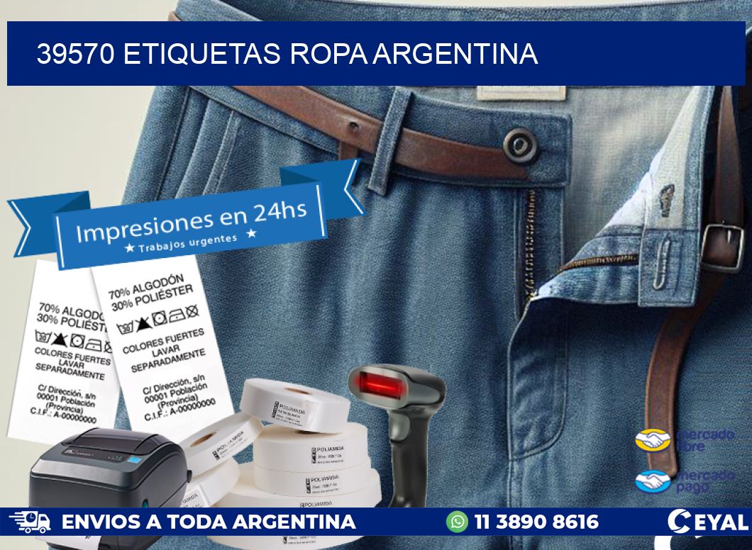 39570 ETIQUETAS ROPA ARGENTINA