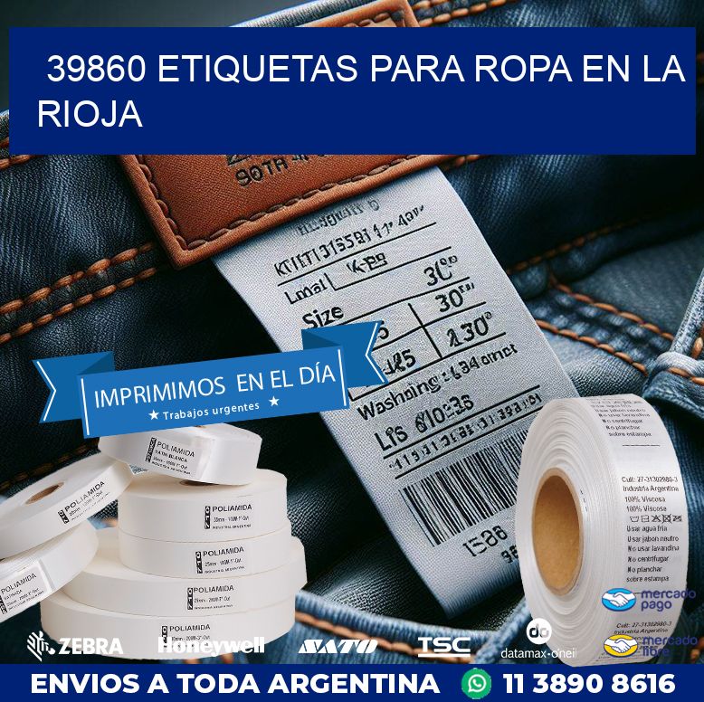 39860 ETIQUETAS PARA ROPA EN LA RIOJA