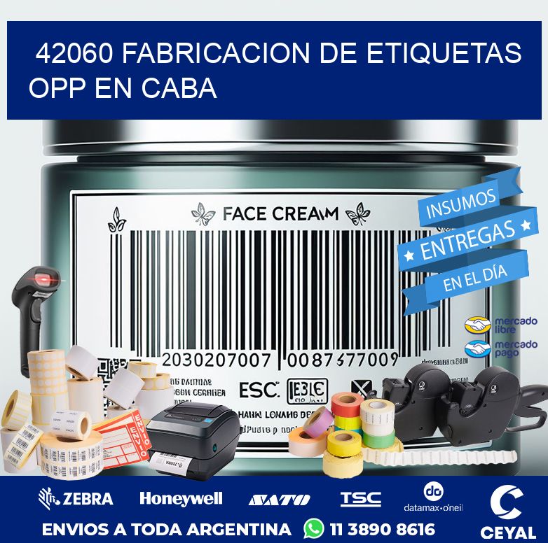 42060 FABRICACION DE ETIQUETAS OPP EN CABA