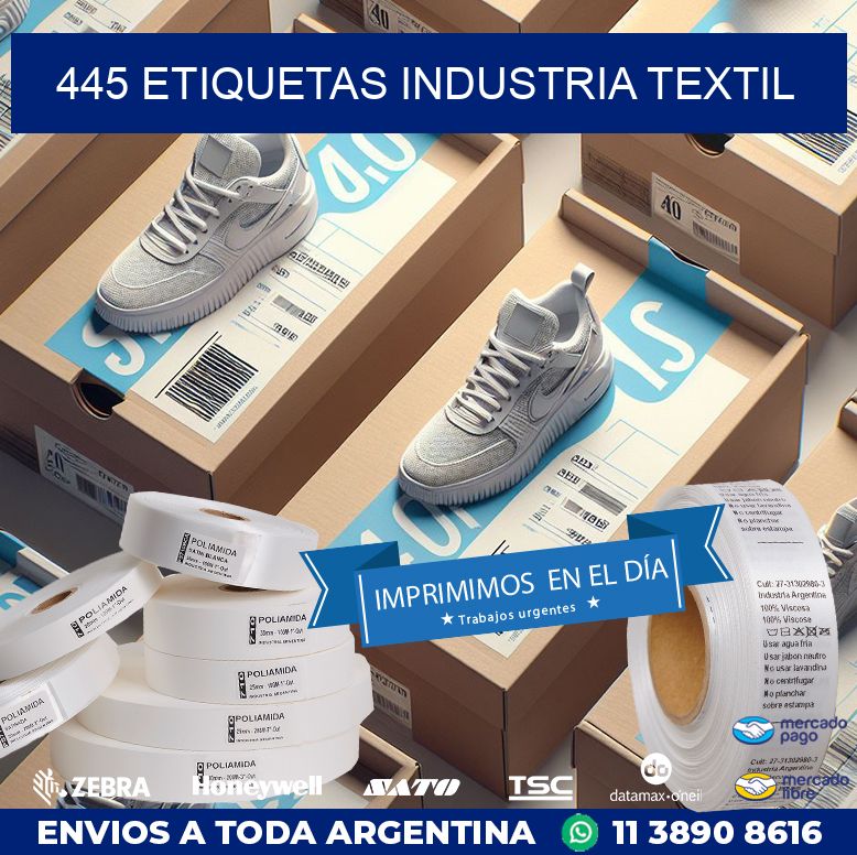 445 ETIQUETAS INDUSTRIA TEXTIL