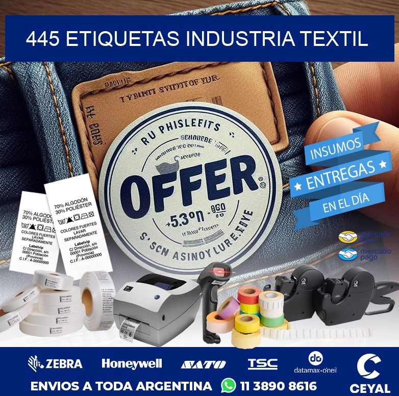 445 ETIQUETAS INDUSTRIA TEXTIL