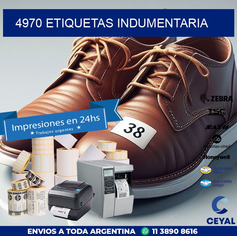 4970 ETIQUETAS INDUMENTARIA