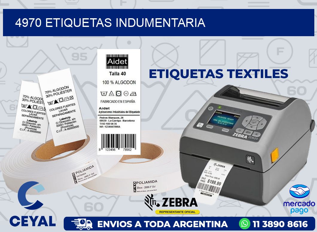 4970 ETIQUETAS INDUMENTARIA