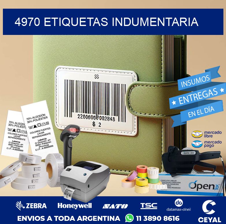 4970 ETIQUETAS INDUMENTARIA