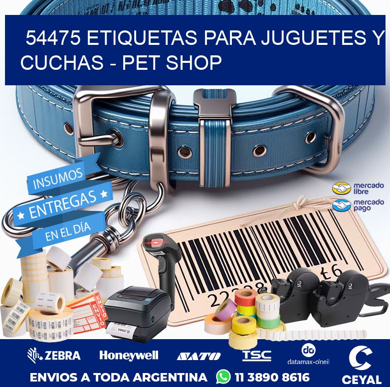 54475 ETIQUETAS PARA JUGUETES Y CUCHAS - PET SHOP