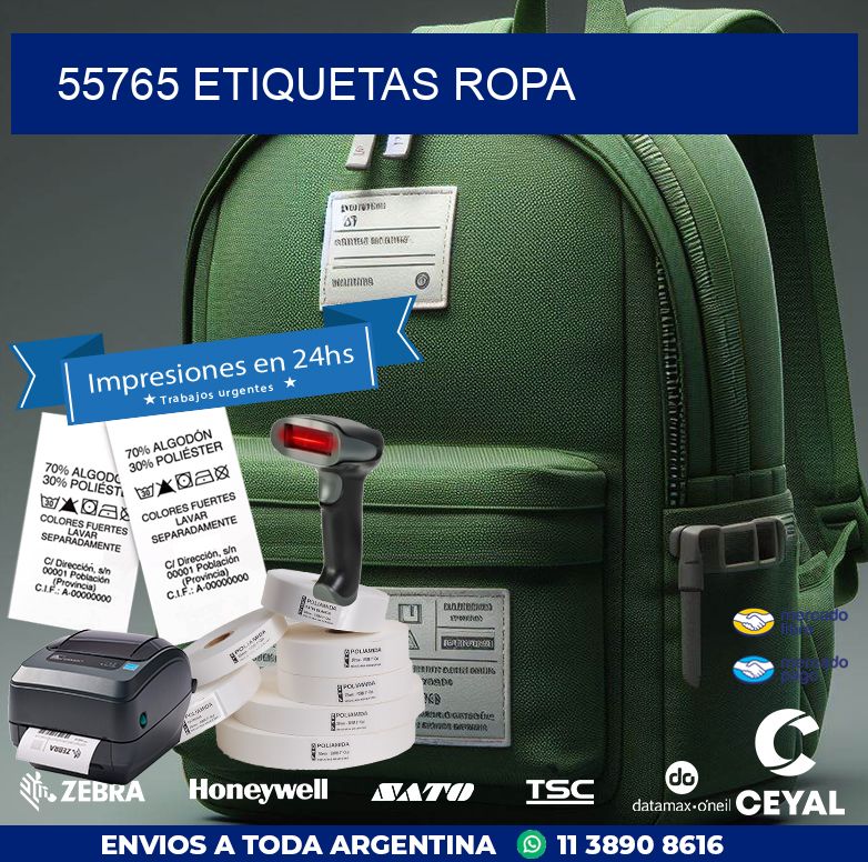 55765 ETIQUETAS ROPA