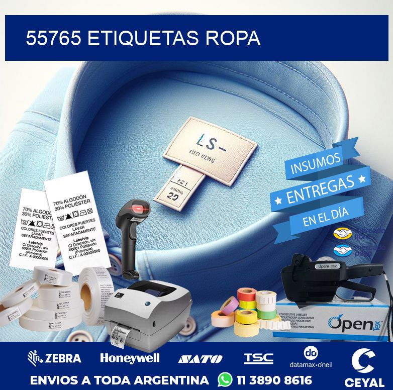 55765 ETIQUETAS ROPA